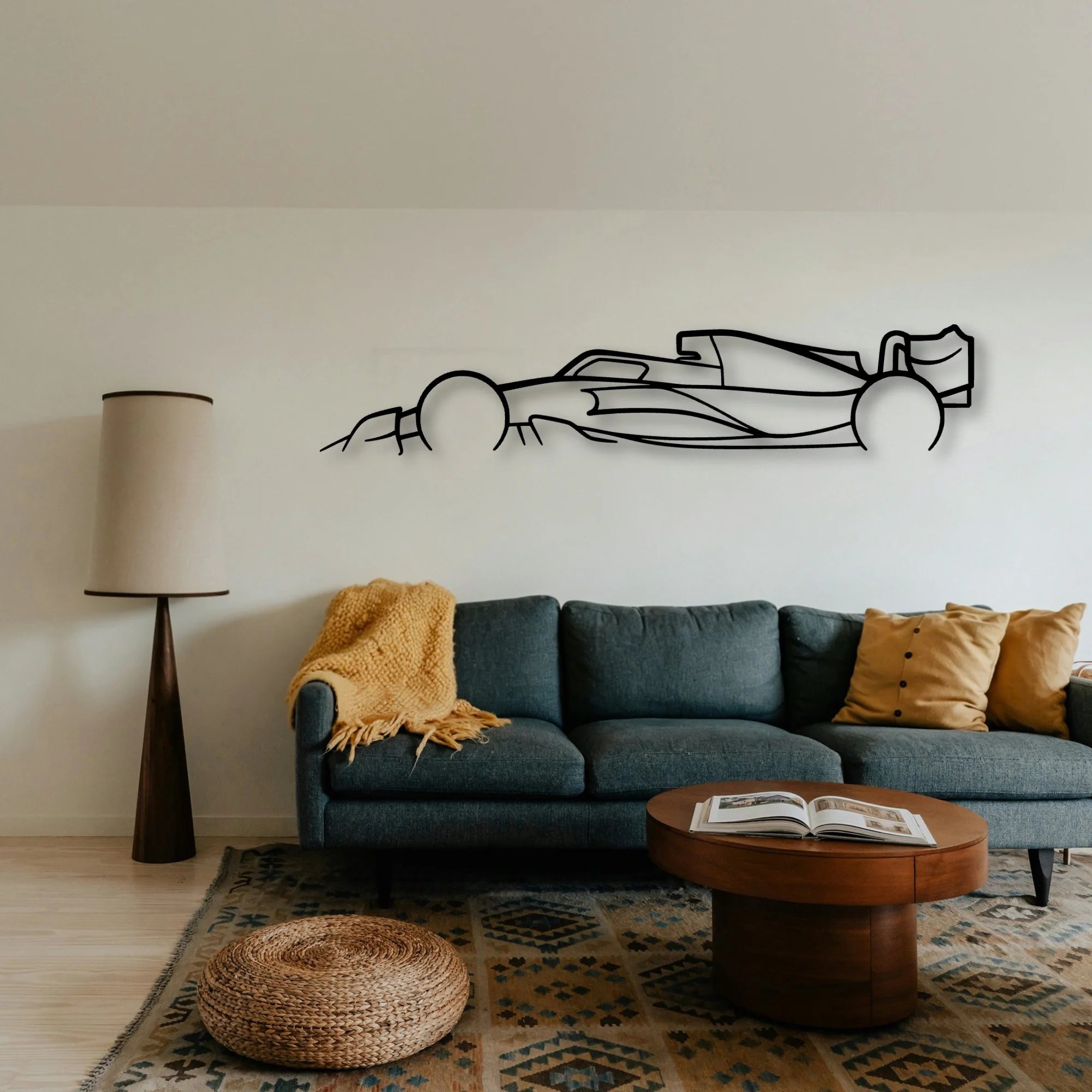 Formula ONE 2022 2023 F1 Classic Silhouette Metal Wall Art - Tinvibe