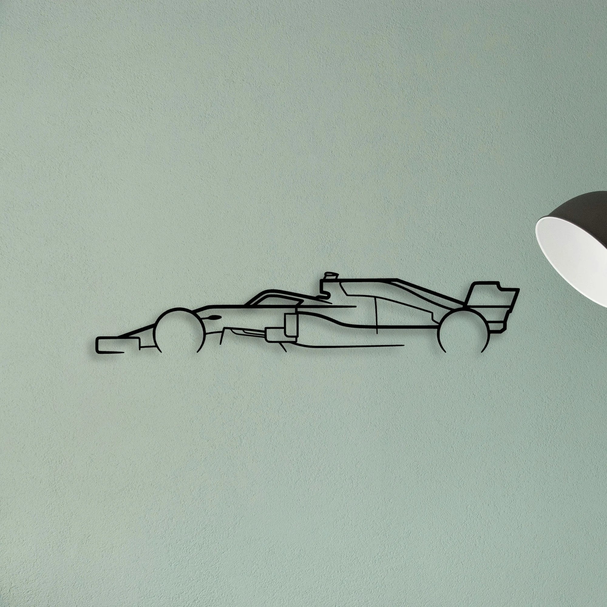 Formula ONE F1 Classic Silhouette Metal Wall Art - Tinvibe