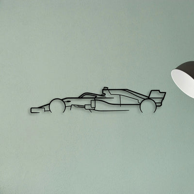 Formula ONE F1 Classic Silhouette Metal Wall Art - Tinvibe