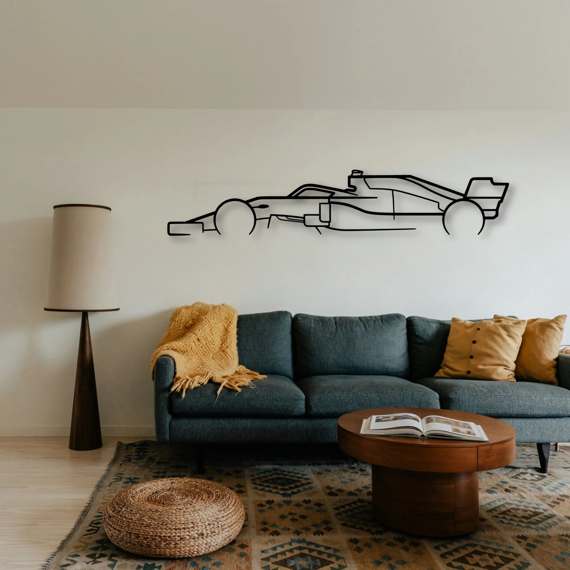 Formula ONE F1 Classic Silhouette Metal Wall Art - Tinvibe
