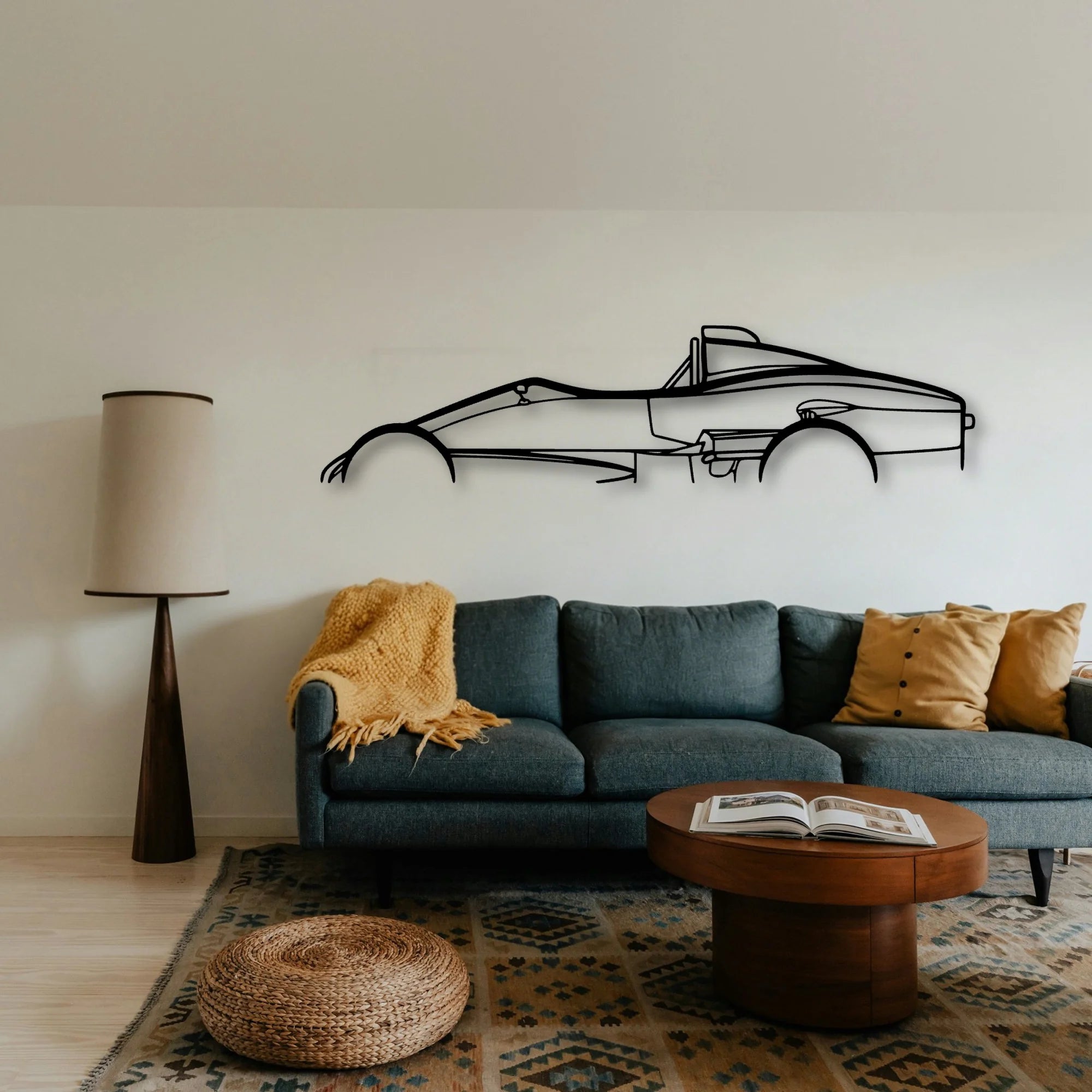 Formula VEE Citation Classic Silhouette Metal Wall Art - Tinvibe