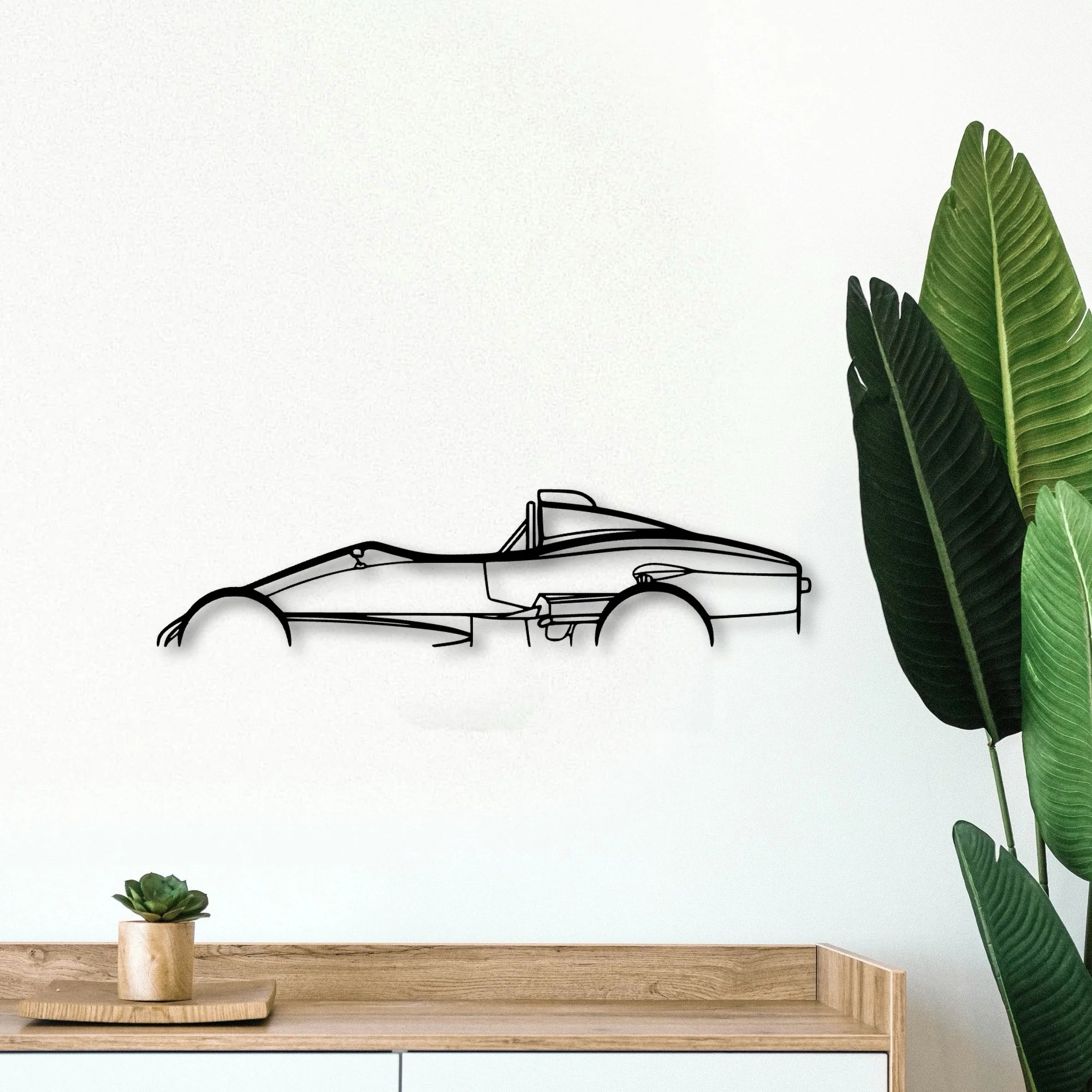 Formula VEE Citation Classic Silhouette Metal Wall Art - Tinvibe