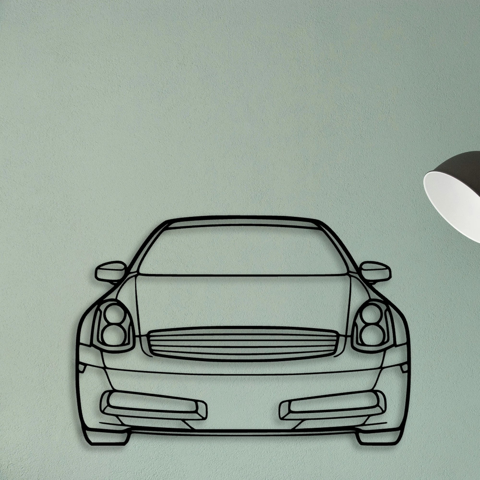 G35 2007 Classic Silhouette Metal Wall Art - Tinvibe