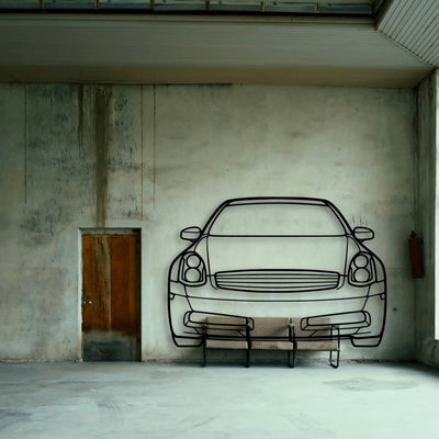 G35 2007 Classic Silhouette Metal Wall Art - Tinvibe