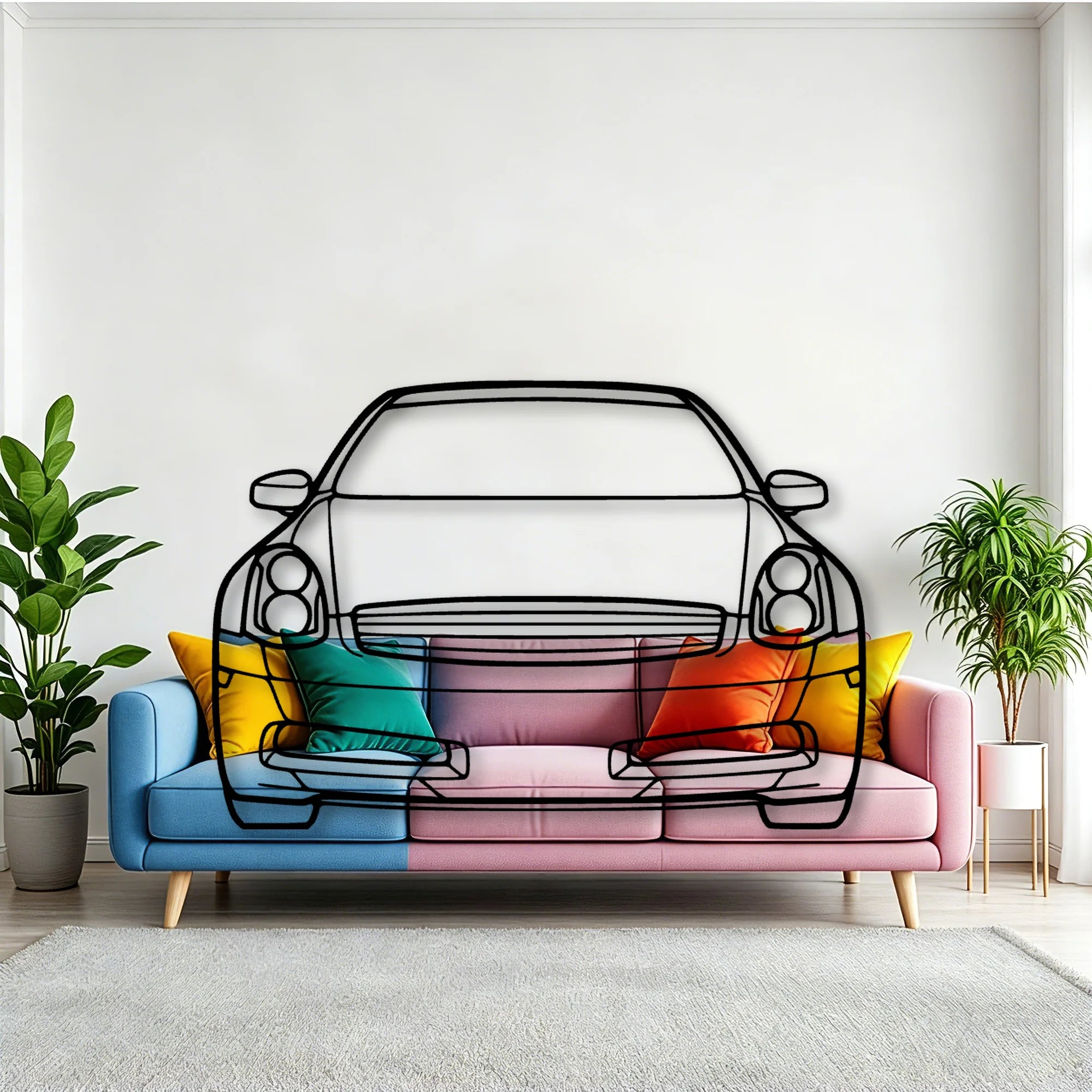 G35 2007 Classic Silhouette Metal Wall Art - Tinvibe