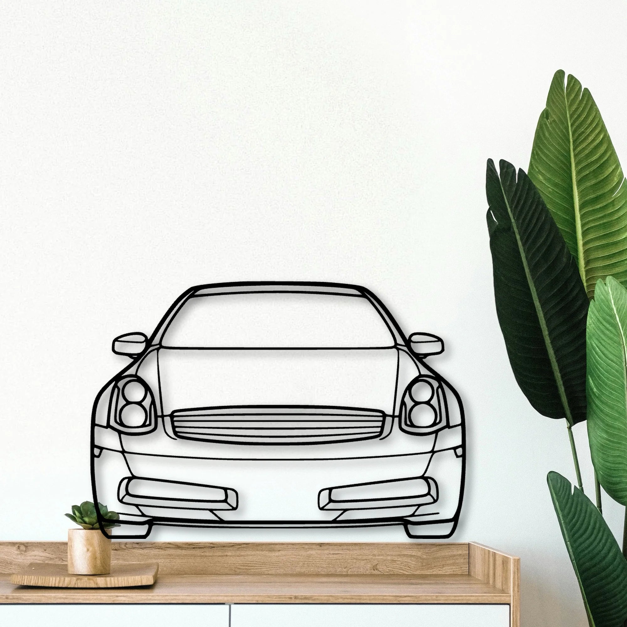 G35 2007 Classic Silhouette Metal Wall Art - Tinvibe