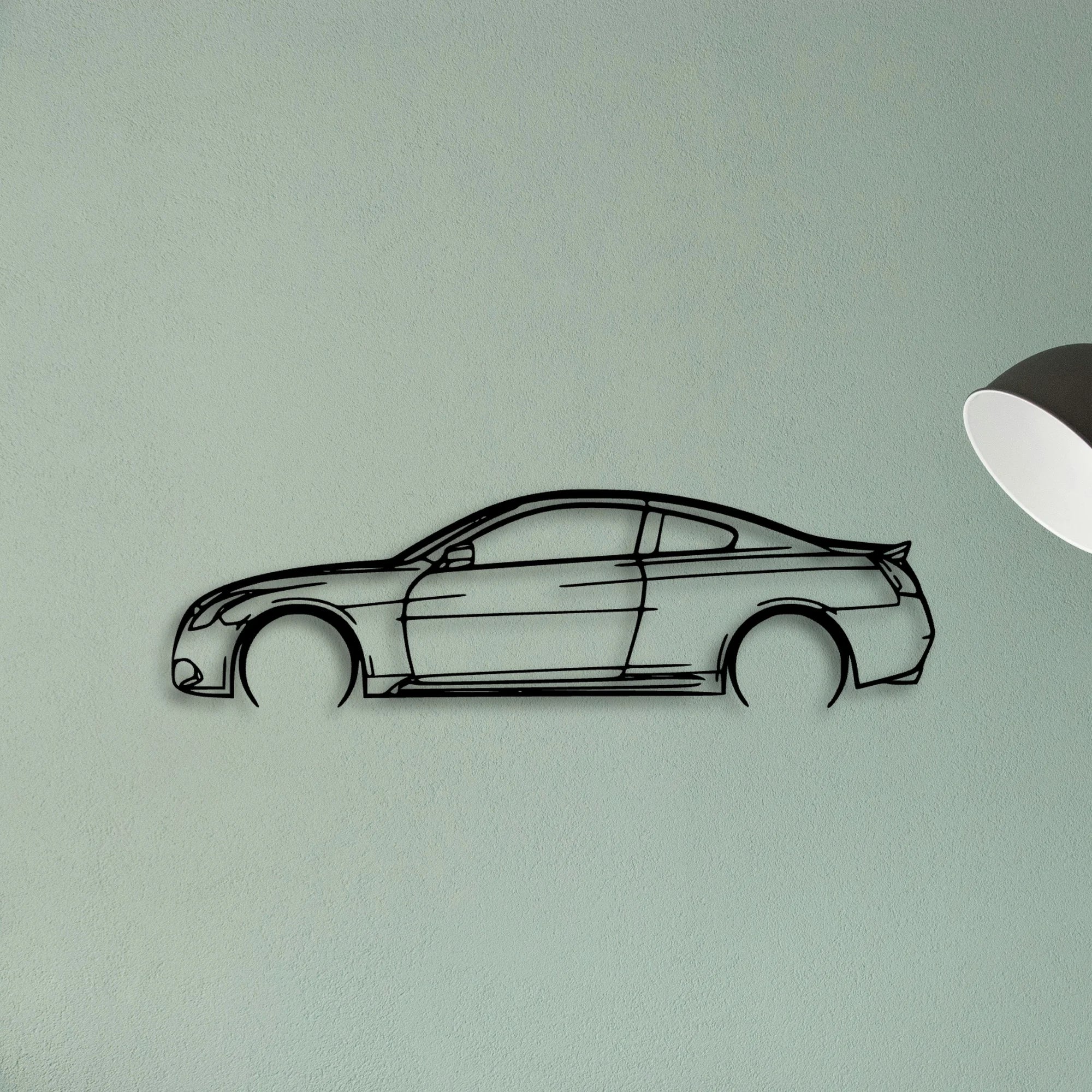 G37 2008 Classic Silhouette Metal Wall Art - Tinvibe