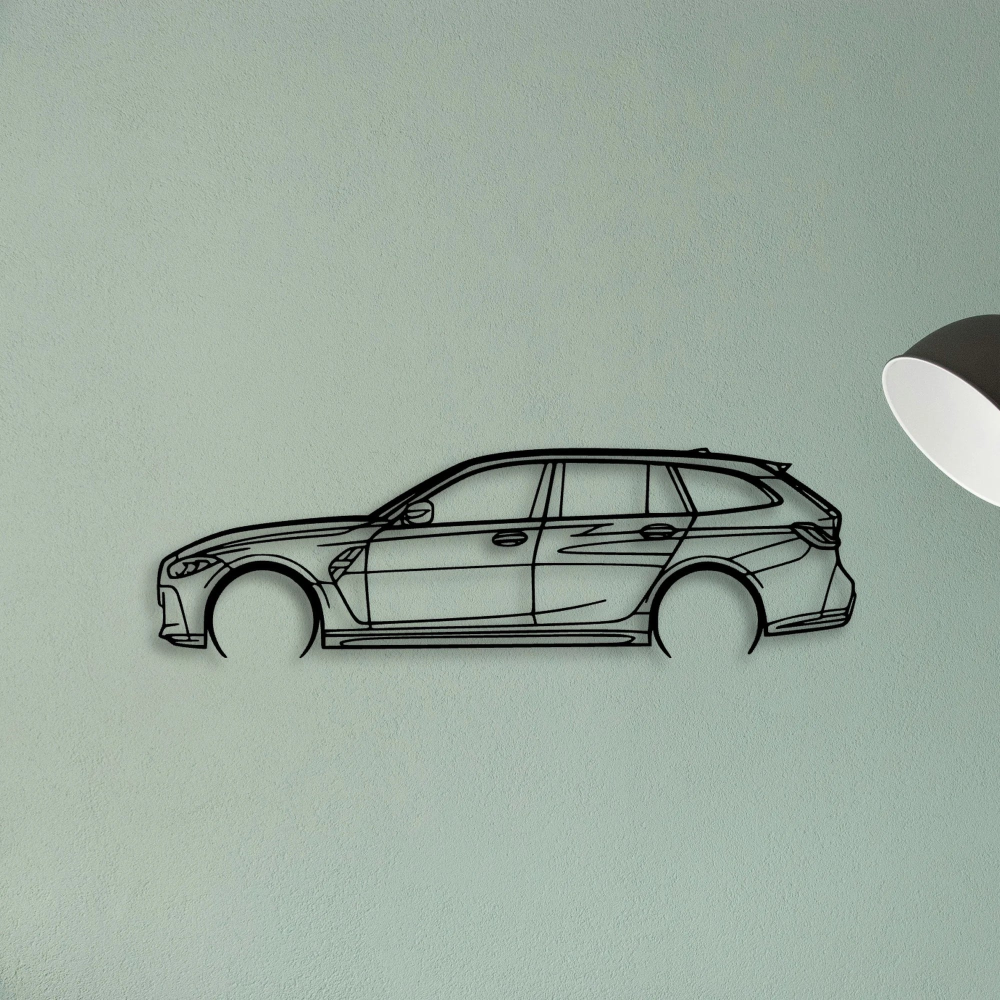 G81 M3 Touring Classic Silhouette Metal Wall Art - Tinvibe