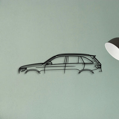 GLC 63 AMG Classic Silhouette Metal Wall Art - Tinvibe