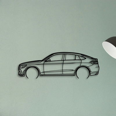 GLC Coupe Classic Silhouette Metal Wall Art - Tinvibe