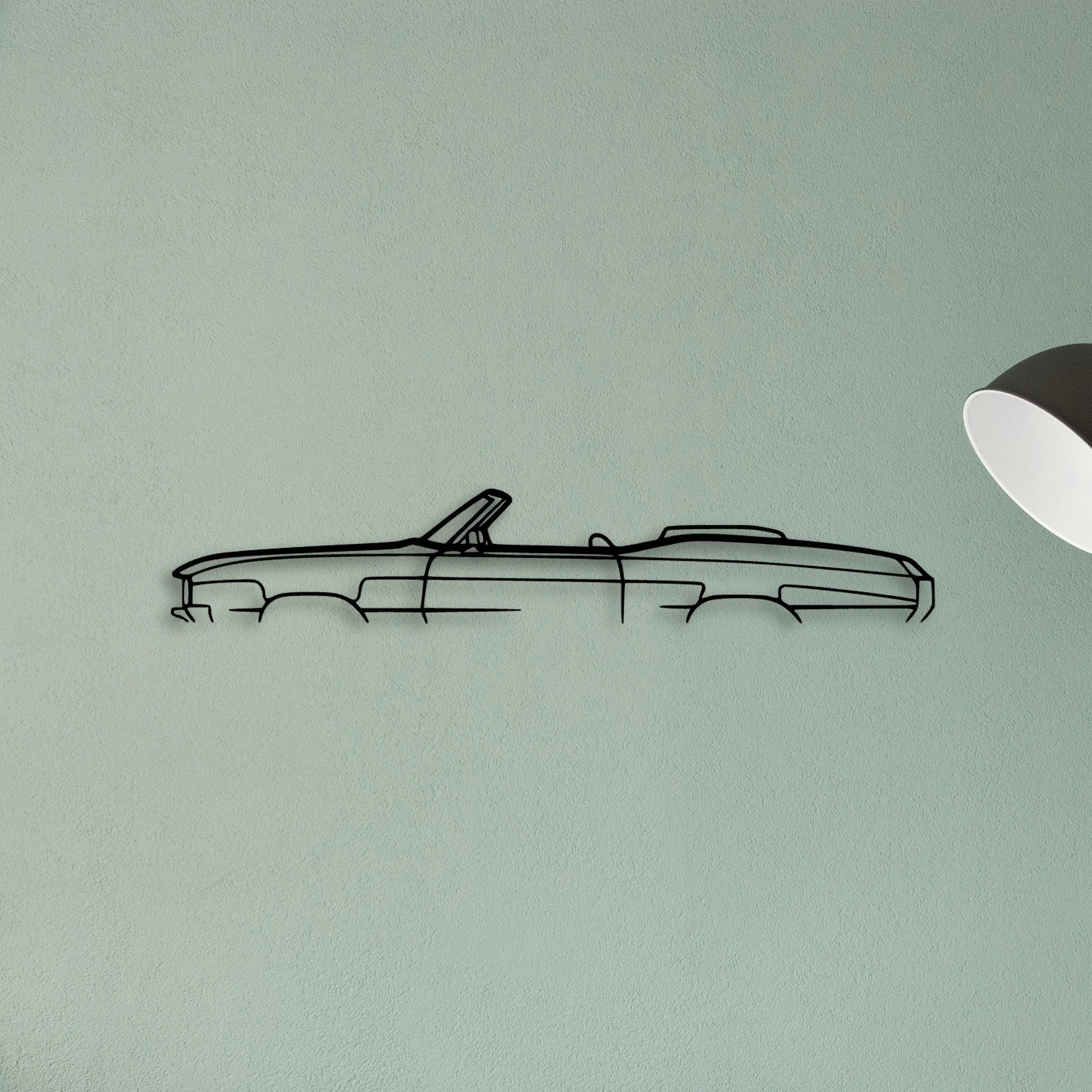GS 1970 Cabrio Classic Silhouette Metal Wall Art - Tinvibe