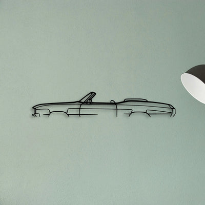 GS 1970 Cabrio Classic Silhouette Metal Wall Art - Tinvibe
