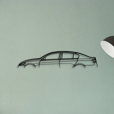GS 450h 2008 Classic Silhouette Metal Wall Art - Tinvibe