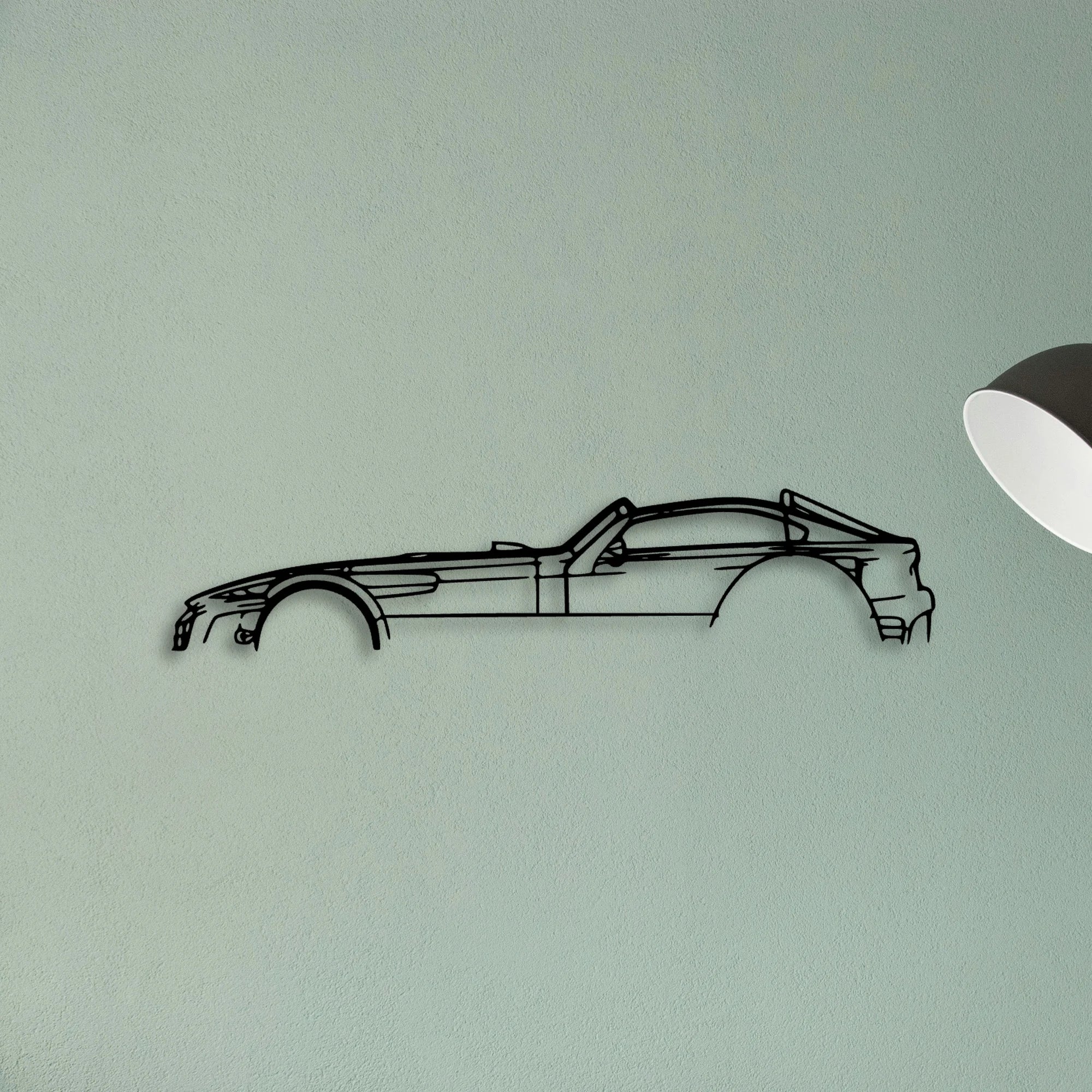 GTO D8 Classic Silhouette Metal Wall Art - Tinvibe