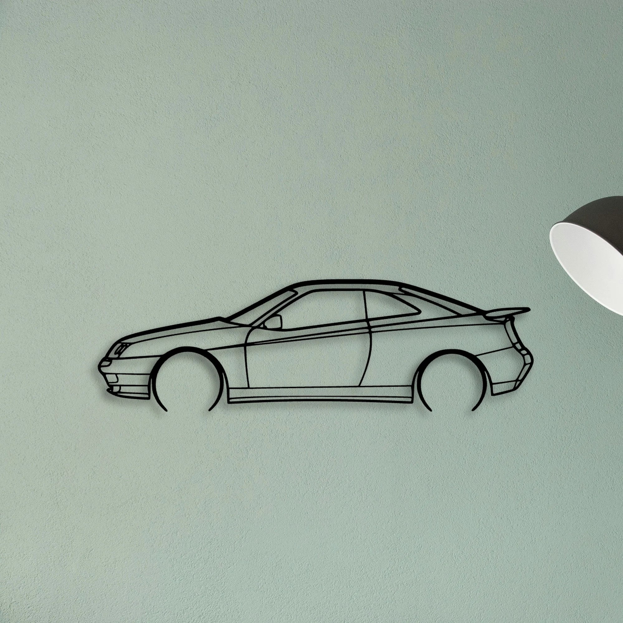 GTV 2001 Classic Silhouette Metal Wall Art - Tinvibe