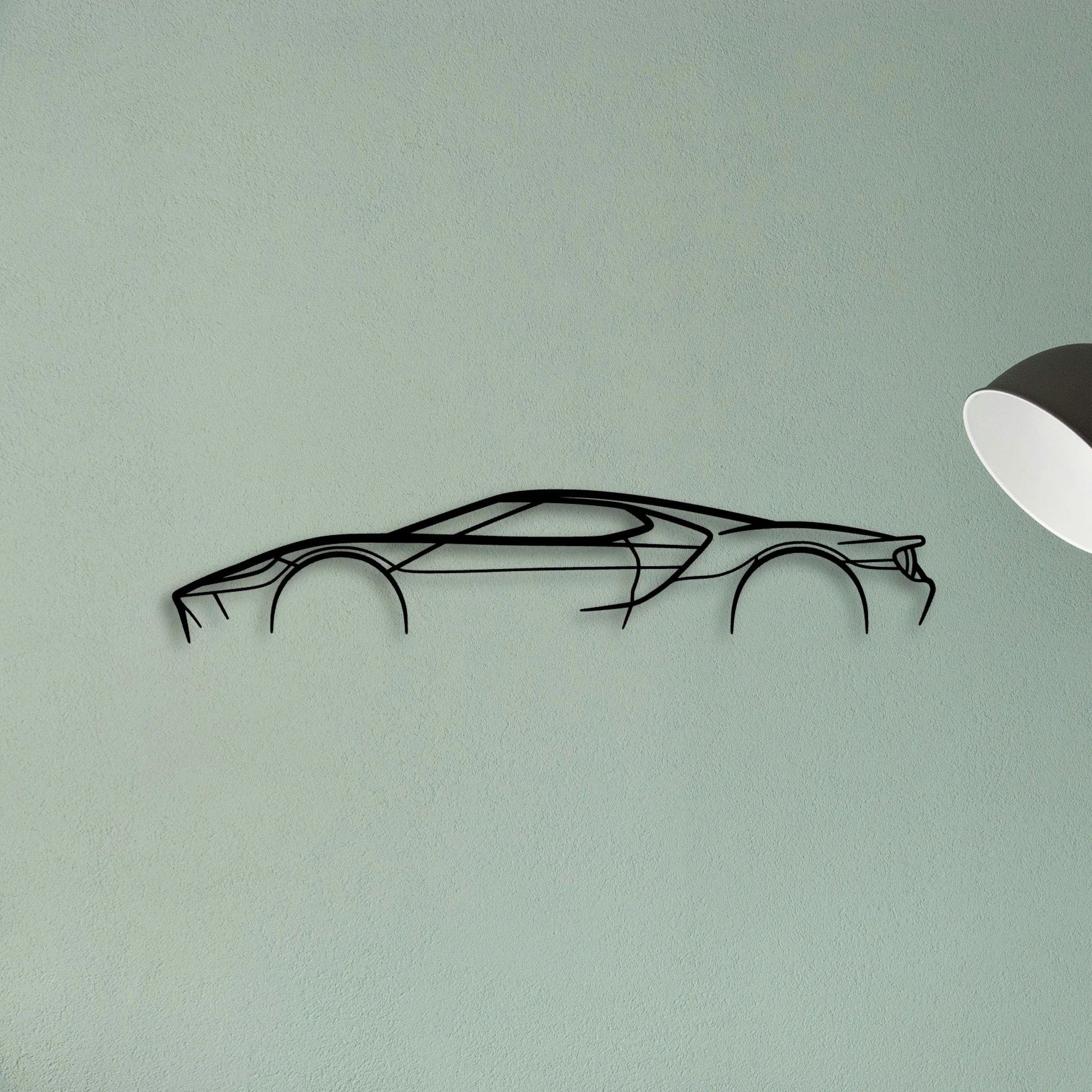 GT MK2 2 Classic Silhouette Metal Wall Art - Tinvibe