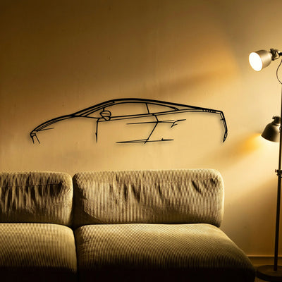 Gallardo Classic Silhouette Metal Wall Art - Tinvibe