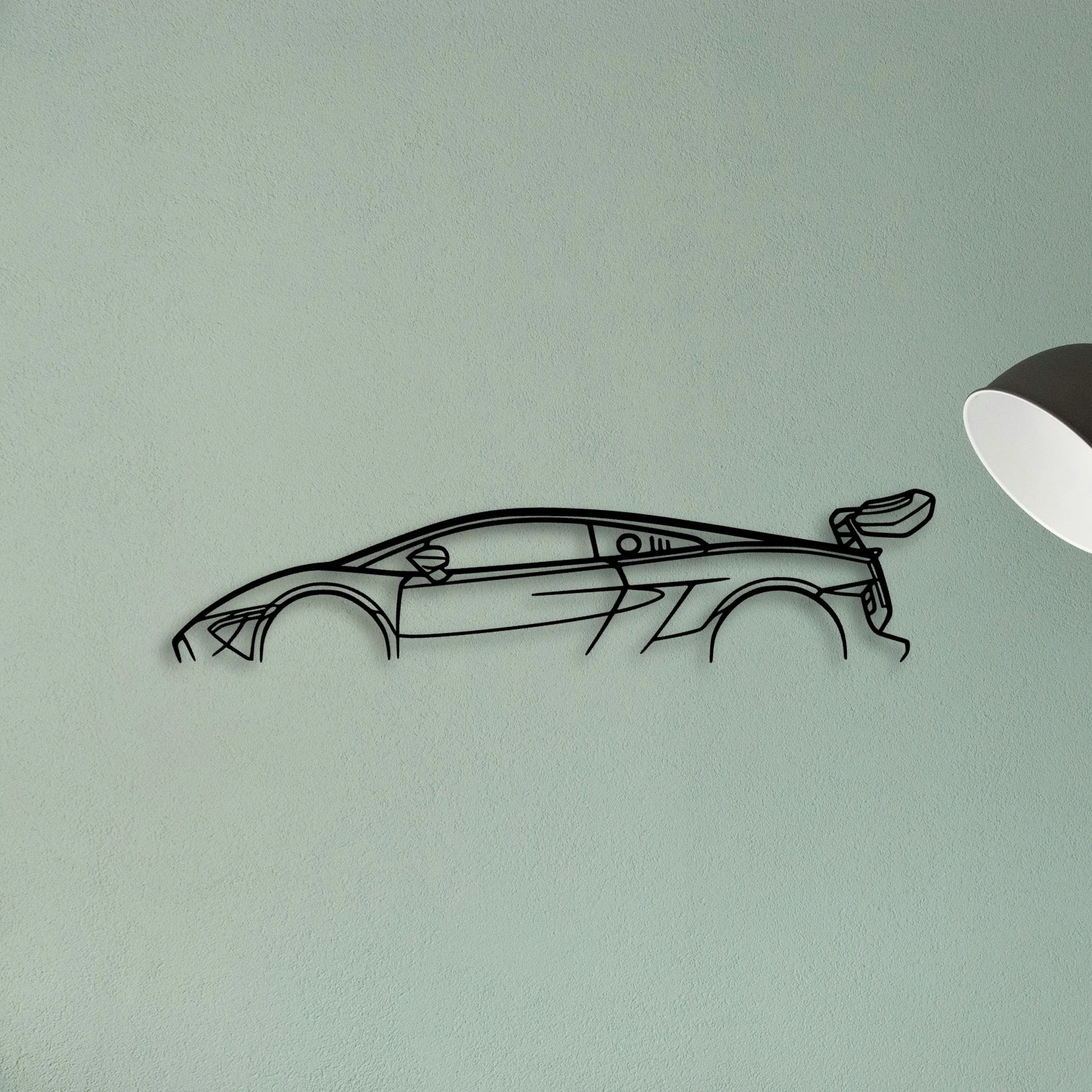 Gallardo Super Trofeo Classic Silhouette Metal Wall Art - Tinvibe