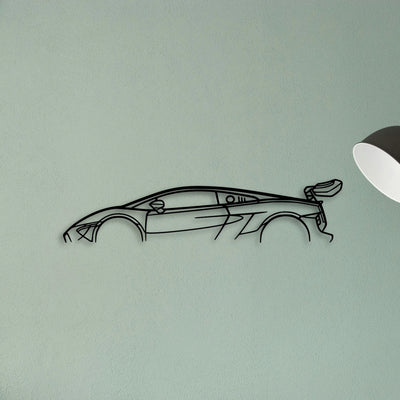 Gallardo Super Trofeo Classic Silhouette Metal Wall Art - Tinvibe