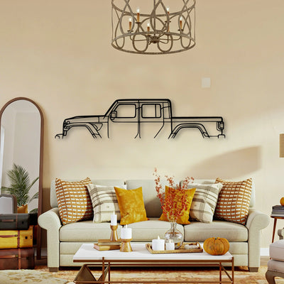 Gladiator Mojave Classic Silhouette Metal Wall Art - Tinvibe