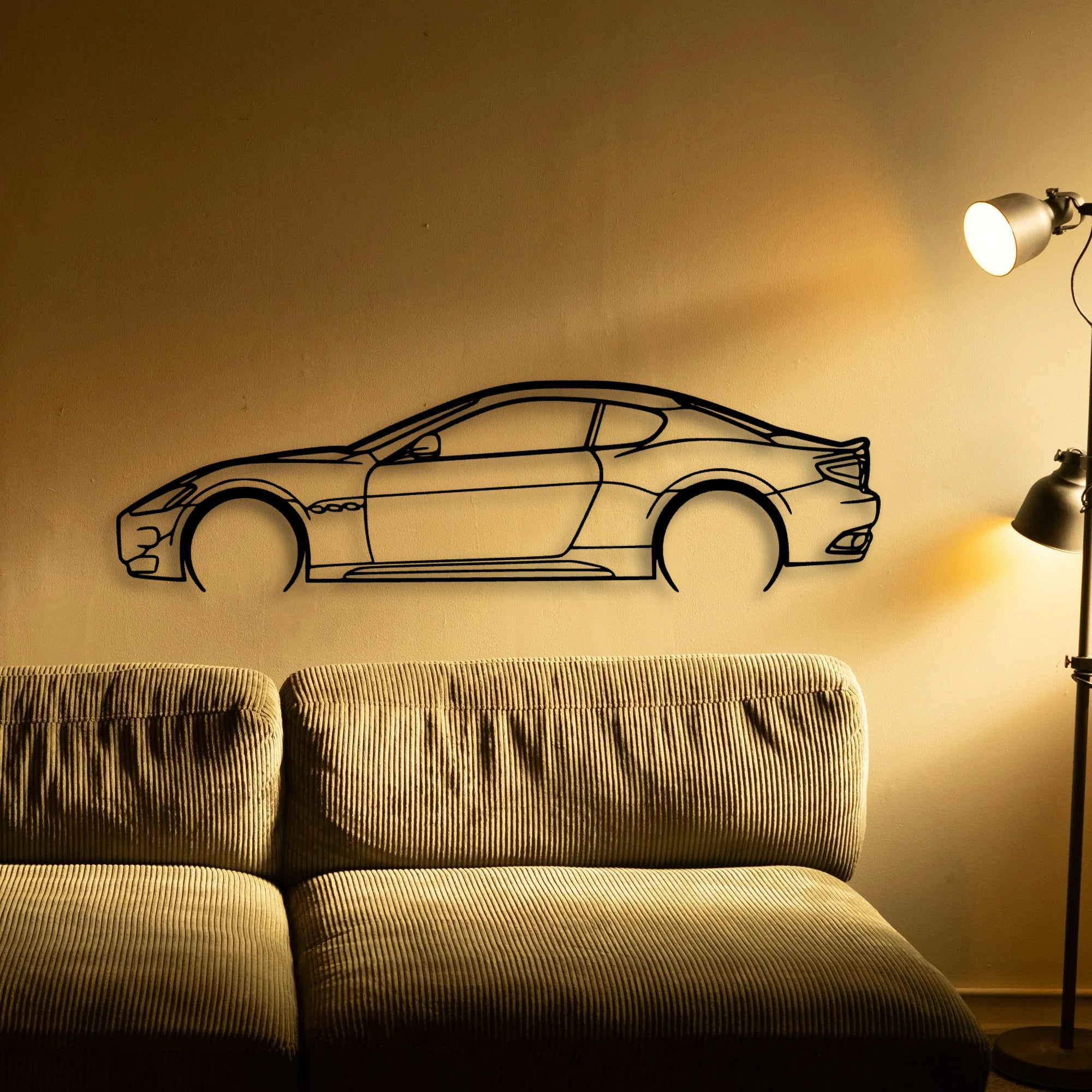 Gran Turismo Classic Silhouette Metal Wall Art - Tinvibe