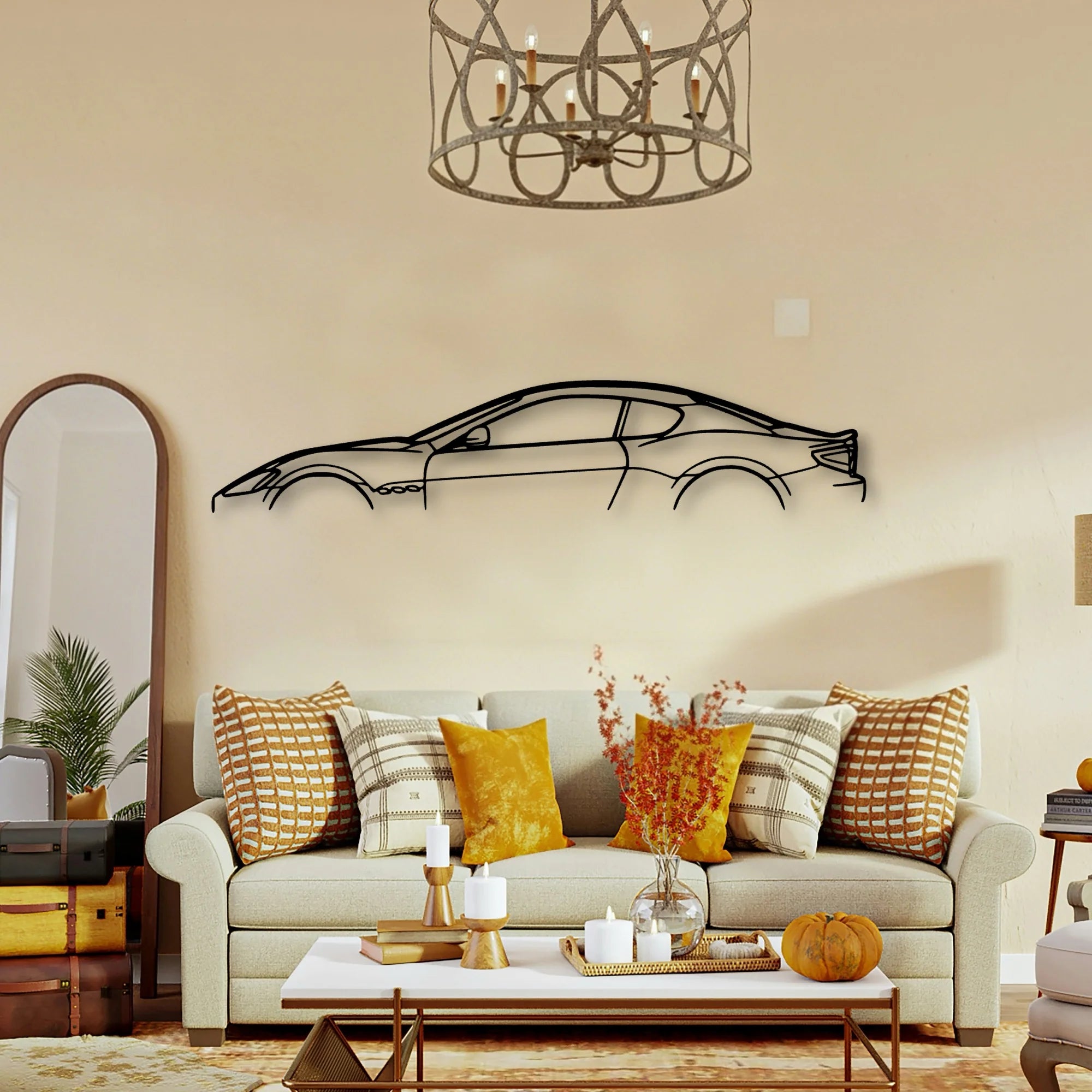 Gran Turismo S 2010 Classic Silhouette Metal Wall Art - Tinvibe