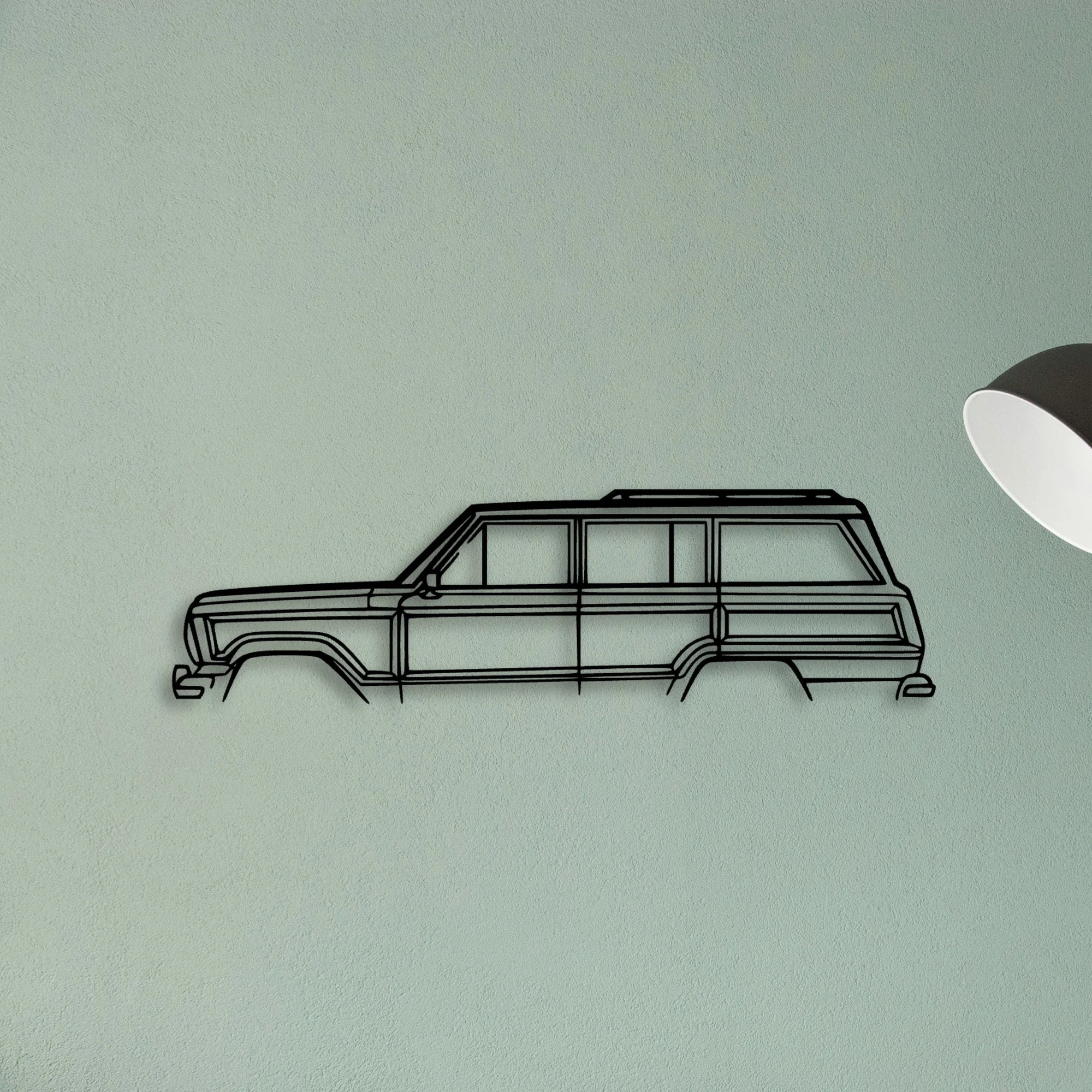 Grand Wagoneer Classic Silhouette Metal Wall Art - Tinvibe