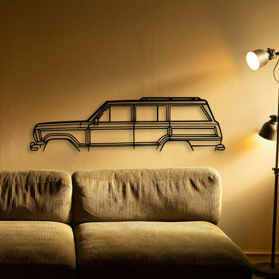 Grand Wagoneer Classic Silhouette Metal Wall Art - Tinvibe