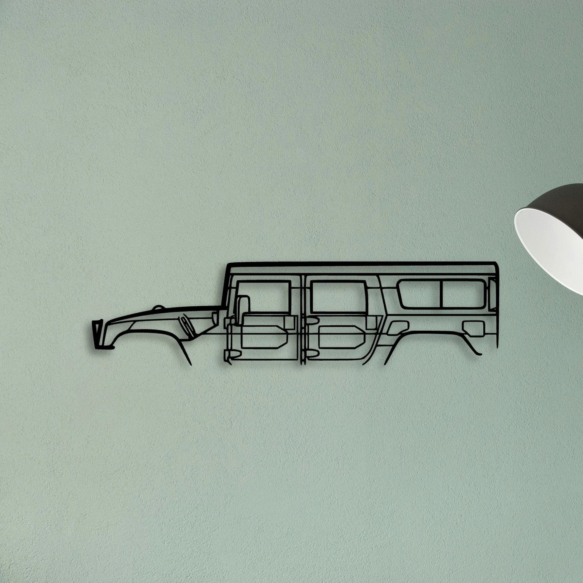 H 1 1998 Classic Silhouette Metal Wall Art - Tinvibe