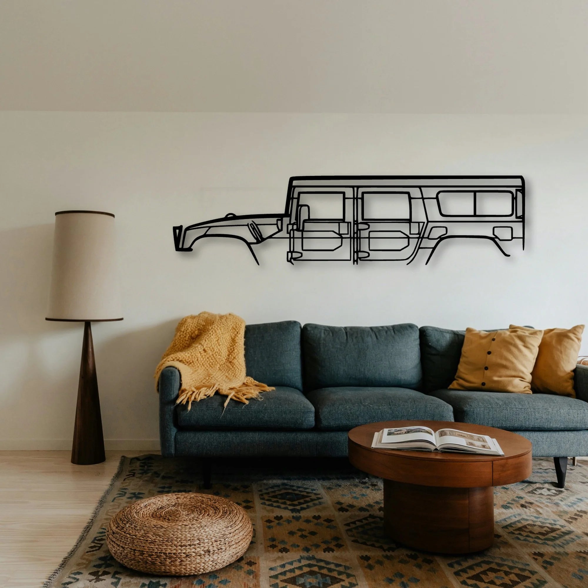 H 1 1998 Classic Silhouette Metal Wall Art - Tinvibe