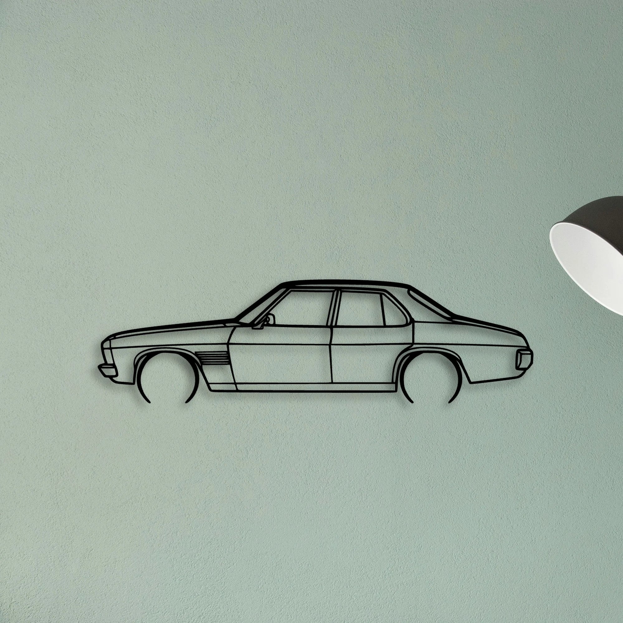 HSV HQ Monaro 1974 Classic Silhouette Metal Wall Art - Tinvibe