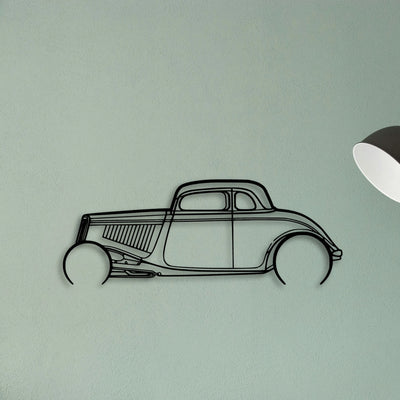 Highboy 1934 Classic Silhouette Metal Wall Art - Tinvibe