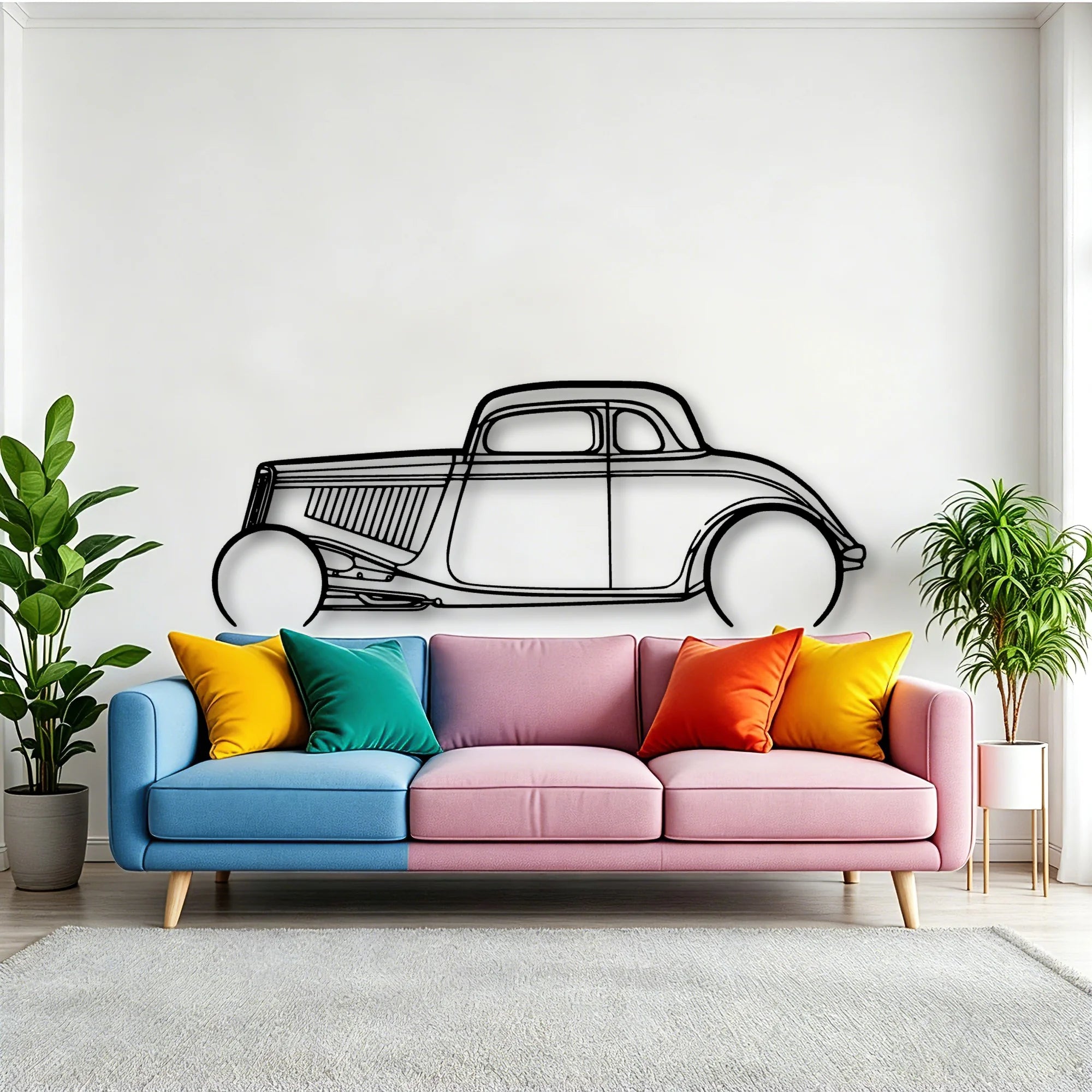 Highboy 1934 Classic Silhouette Metal Wall Art - Tinvibe
