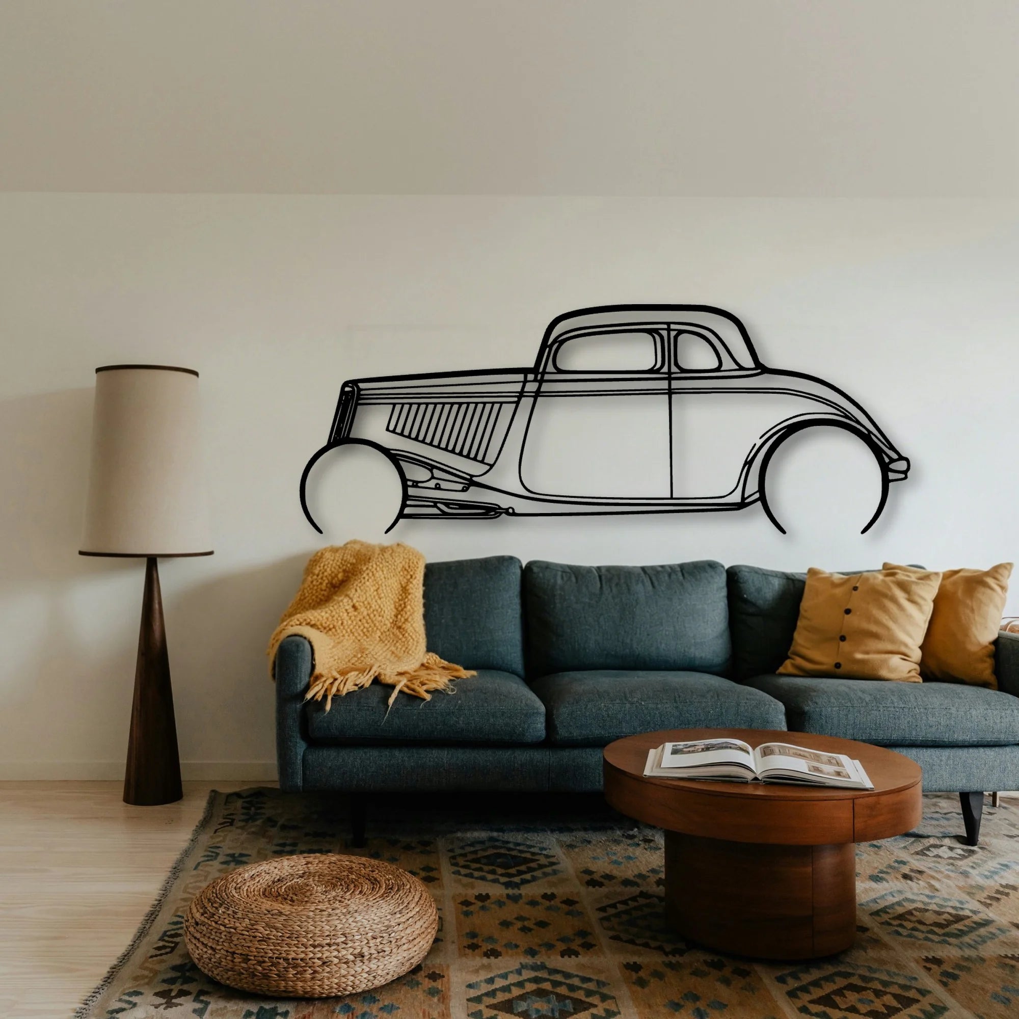 Highboy 1934 Classic Silhouette Metal Wall Art - Tinvibe