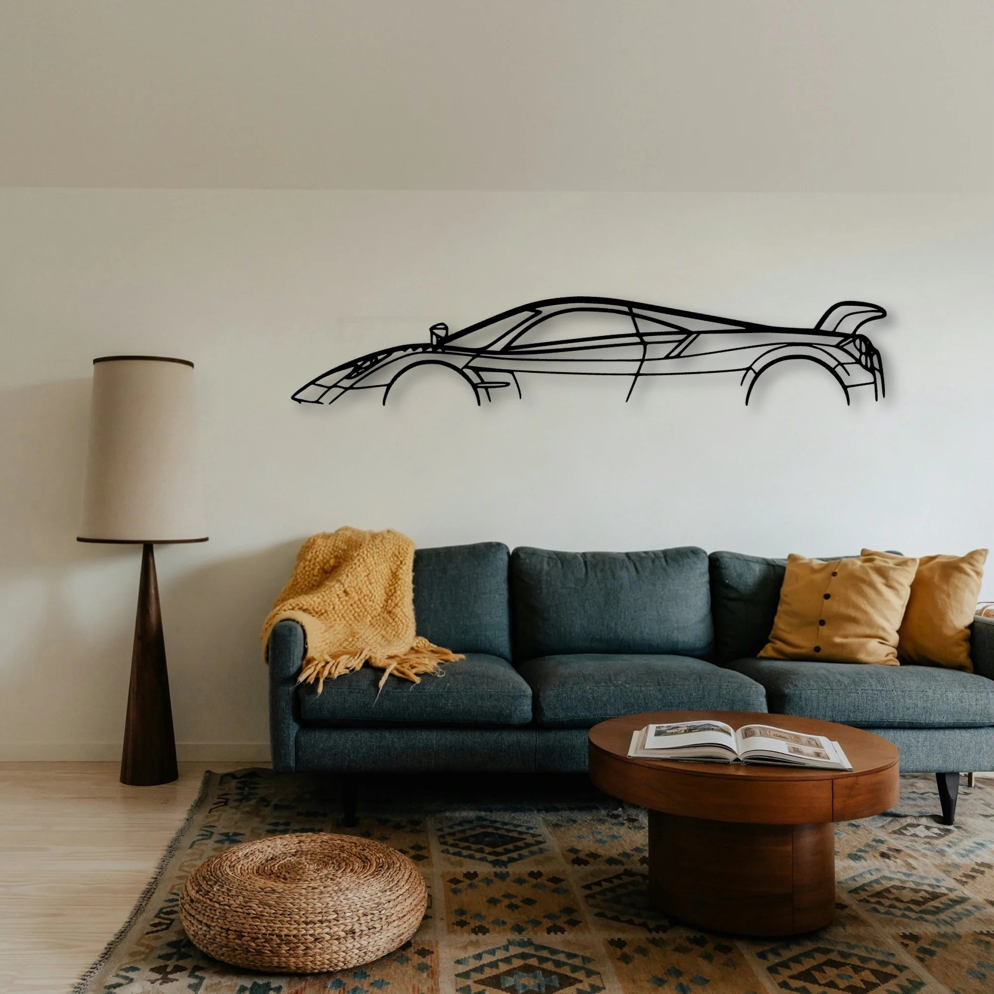 Huayra BC Classic Silhouette Metal Wall Art - Tinvibe
