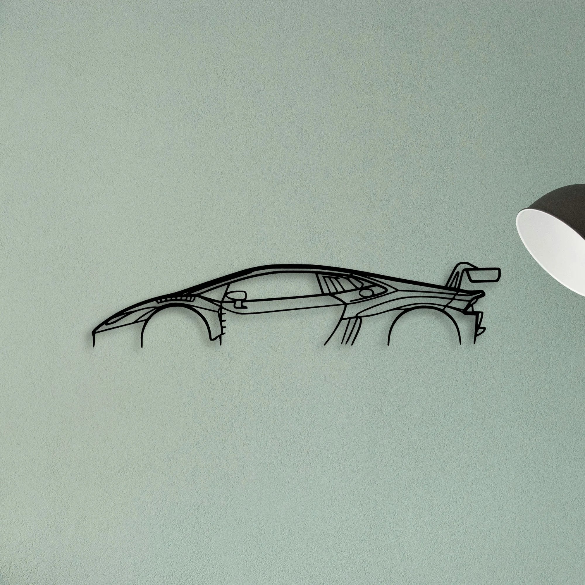 Huracan GT3 Classic Silhouette Metal Wall Art - Tinvibe