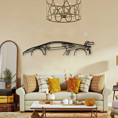 Huracan GT3 Classic Silhouette Metal Wall Art - Tinvibe