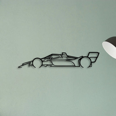 Indy CAR 2022 Classic Silhouette Metal Wall Art - Tinvibe