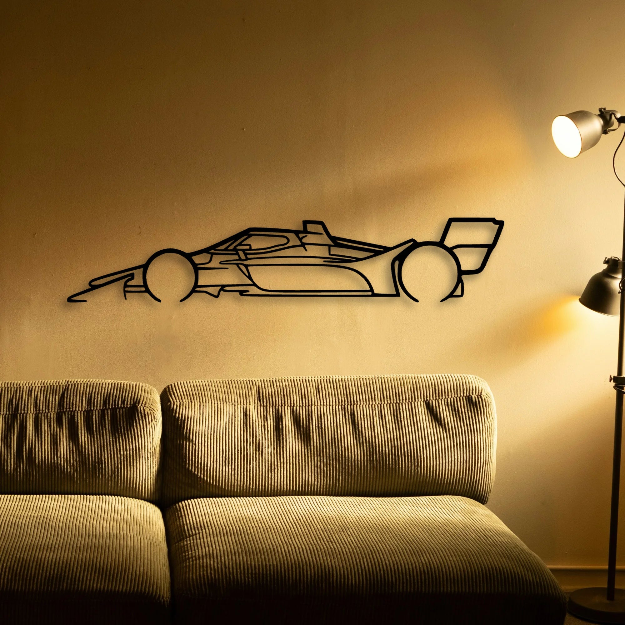Indy CAR 2022 Classic Silhouette Metal Wall Art - Tinvibe