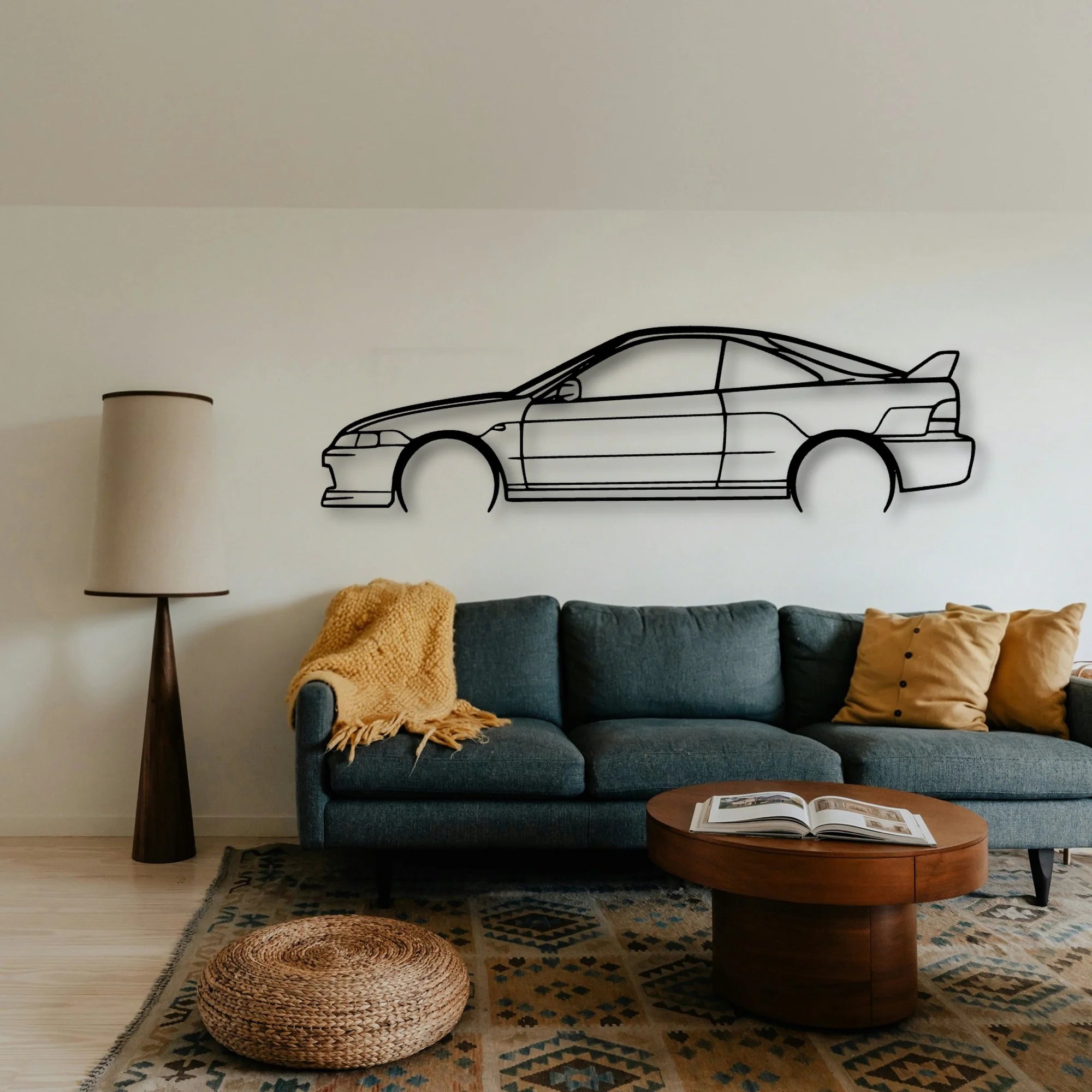 Integra Type R 1998 2 Classic Silhouette Metal Wall Art - Tinvibe