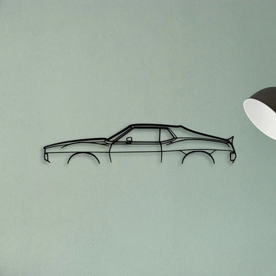 Javelin AMX 1972 Classic Silhouette Metal Wall Art - Tinvibe