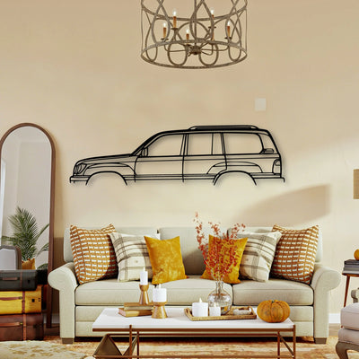 LX470 1999 Classic Silhouette Metal Wall Art - Tinvibe
