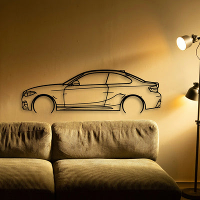 M240I F22 2 Classic Silhouette Metal Wall Art - Tinvibe