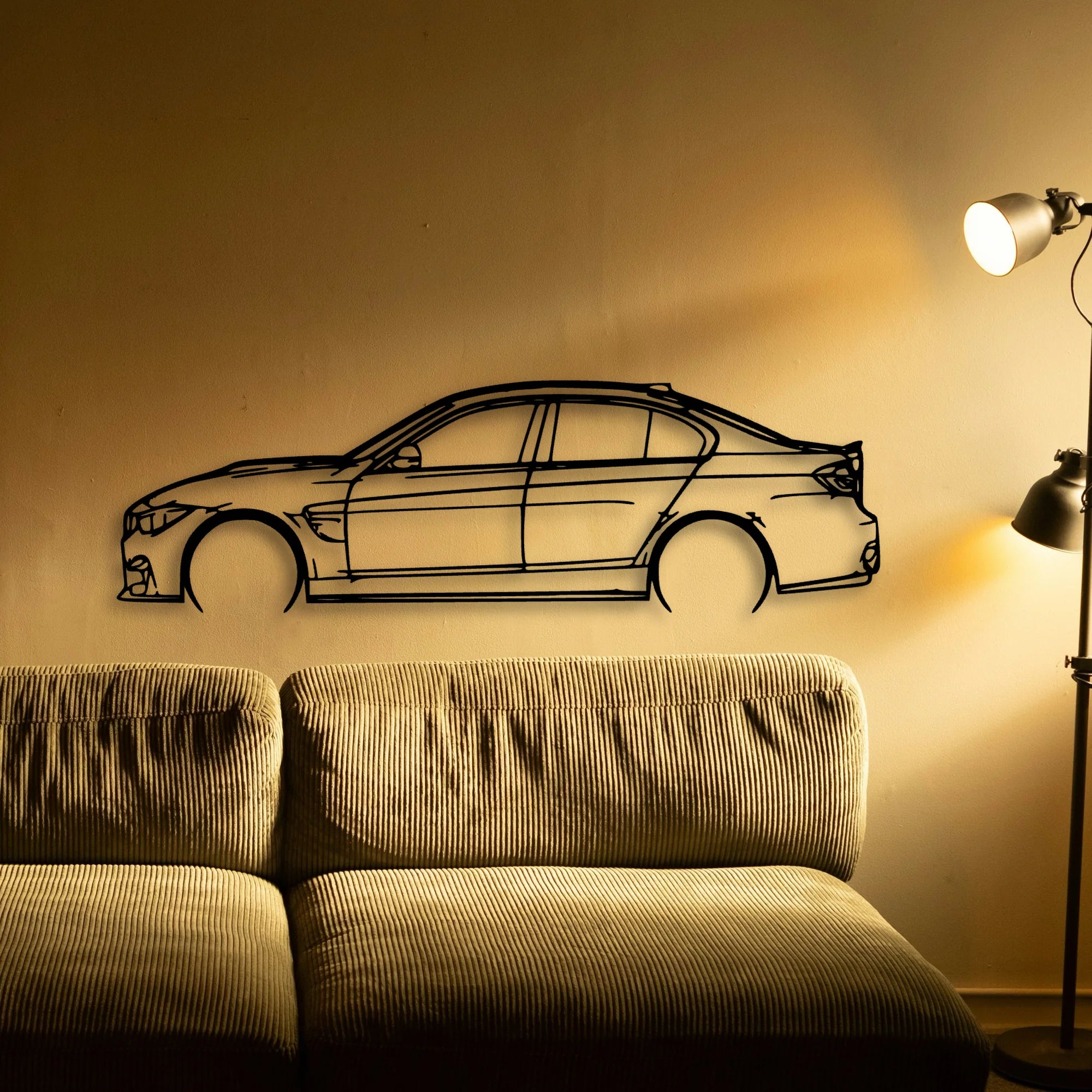 M3 CS 2018 Classic Silhouette Metal Wall Art - Tinvibe