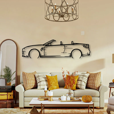M4 2023 Convertible Classic Silhouette Metal Wall Art - Tinvibe