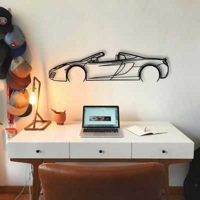 MP4 12C Spider Classic Silhouette Metal Wall Art - Tinvibe