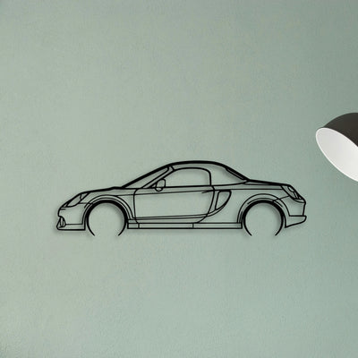 MR2 2003 Classic Silhouette Metal Wall Art - Tinvibe