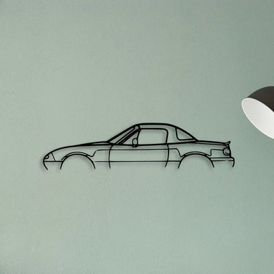MX 5 1992 Classic Silhouette Metal Wall Art - Tinvibe
