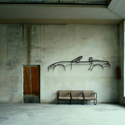 MX 5 ND Classic Silhouette Metal Wall Art - Tinvibe