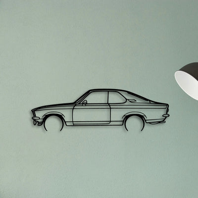 Manta GT Black Magic Classic Silhouette Metal Wall Art - Tinvibe